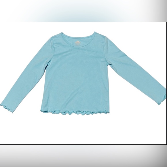 THEREABOUTS TWO PIECE DRESS & T-SHIRT SET PAGODA FLORAL GIRL BLUE COLOR SIZE 7/8 - Picture 6 of 12